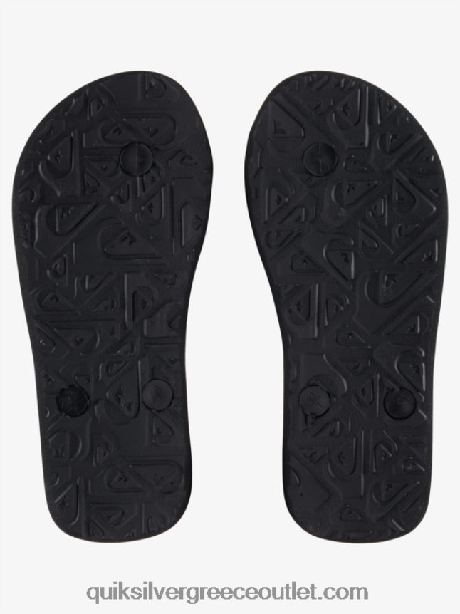 8-16 σαγιονάρες πάνελ molokai Quiksilver αγόρια 66LP842206 μαύρο/πορτοκαλί/γκρι