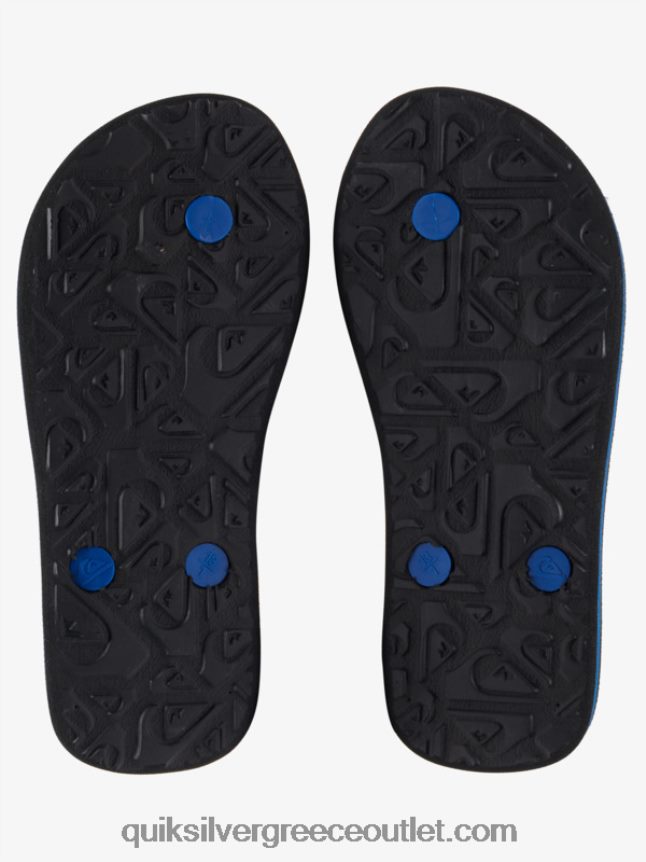 8-16 σαγιονάρες πάνελ molokai Quiksilver αγόρια 66LP842207 μαύρο/μπλε/γκρι