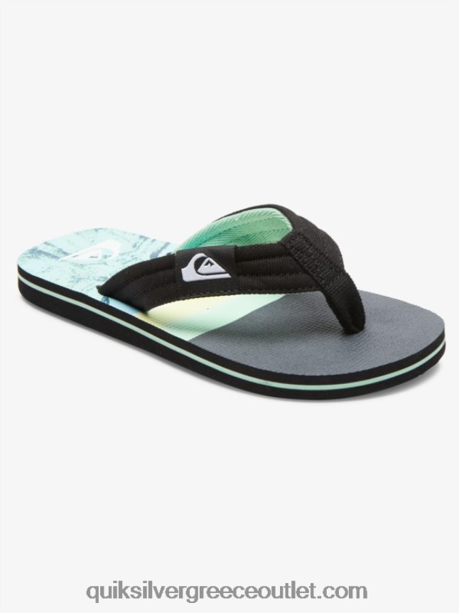 8-16 molokai layback νεανικό βασικό σανδάλι Quiksilver αγόρια 66LP842249 πράσινο 1