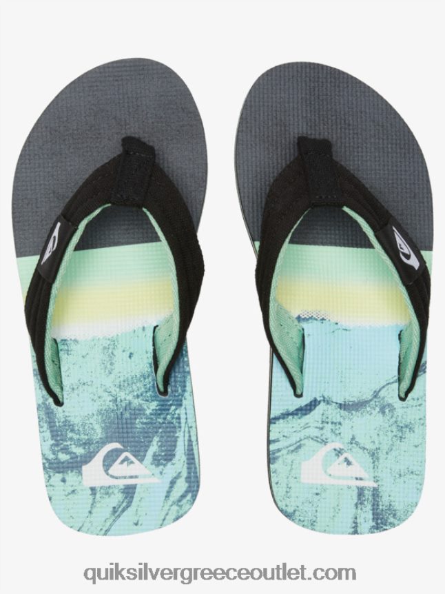 8-16 molokai layback νεανικό βασικό σανδάλι Quiksilver αγόρια 66LP842249 πράσινο 1