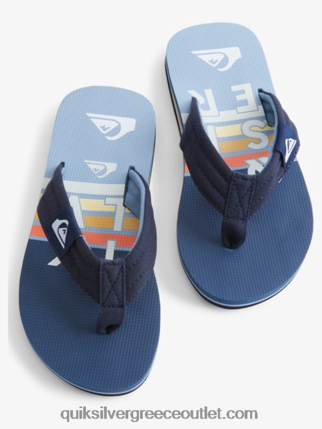 8-16 molokai layback νεανικό βασικό σανδάλι Quiksilver αγόρια 66LP842250 μπλε 3
