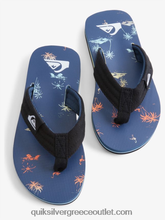 8-16 molokai layback νεανικό βασικό σανδάλι Quiksilver αγόρια 66LP842251 μπλε 4