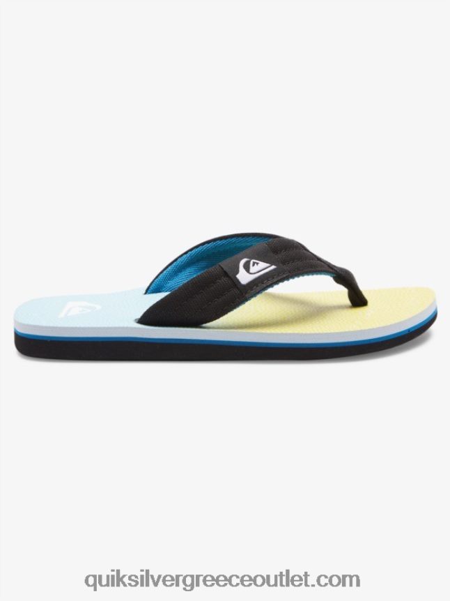 8-16 molokai layback νεανικό βασικό σανδάλι Quiksilver αγόρια 66LP842252 μπλε/κίτρινο