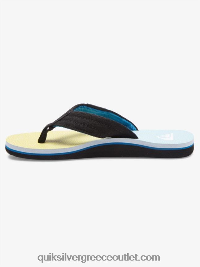 8-16 molokai layback νεανικό βασικό σανδάλι Quiksilver αγόρια 66LP842252 μπλε/κίτρινο