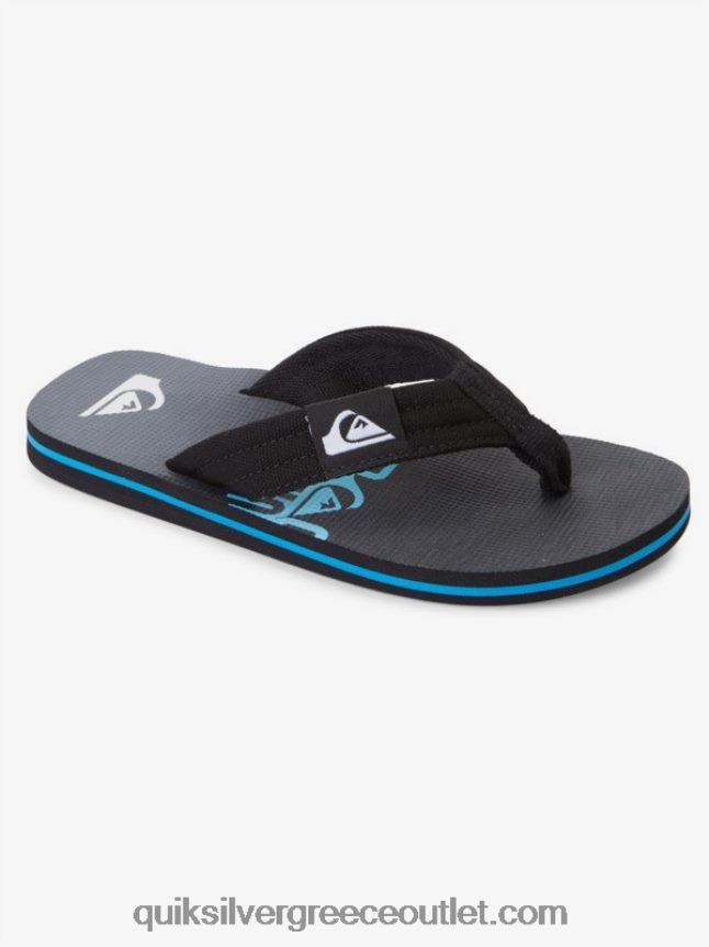 8-16 molokai layback νεανικό βασικό σανδάλι Quiksilver αγόρια 66LP842254 μαύρος