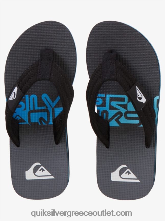 8-16 molokai layback νεανικό βασικό σανδάλι Quiksilver αγόρια 66LP842254 μαύρος