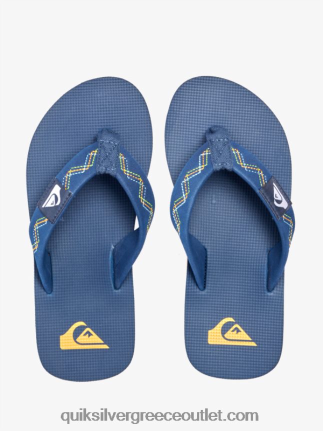 8-16 πέδιλα molokai stitchy Quiksilver αγόρια 66LP842149 μπλε 1