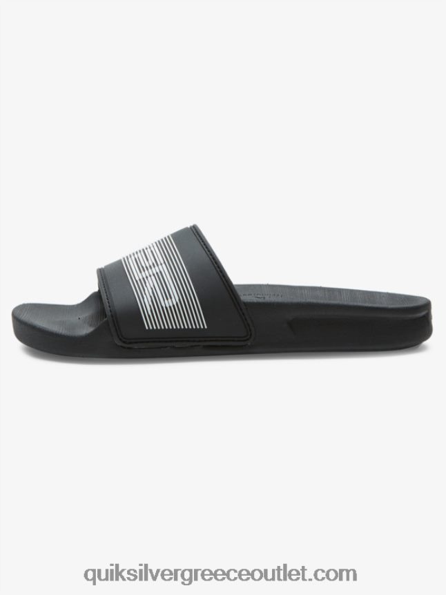 Σανδάλια 8-16 rivi wordmark slide Quiksilver αγόρια 66LP842161 μαύρος
