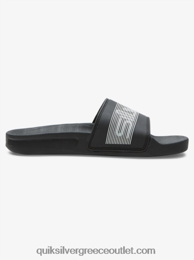 Σανδάλια 8-16 rivi wordmark slide Quiksilver αγόρια 66LP842161 μαύρος