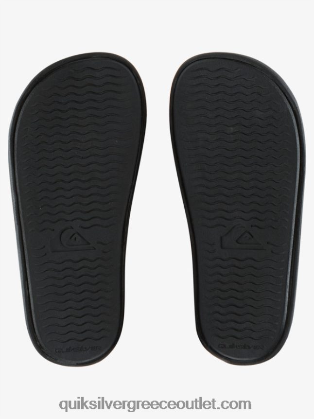 Σανδάλια 8-16 rivi wordmark slide Quiksilver αγόρια 66LP842161 μαύρος