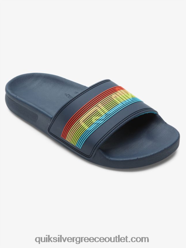 Σανδάλια 8-16 rivi wordmark slide Quiksilver αγόρια 66LP842162 μπλε 2