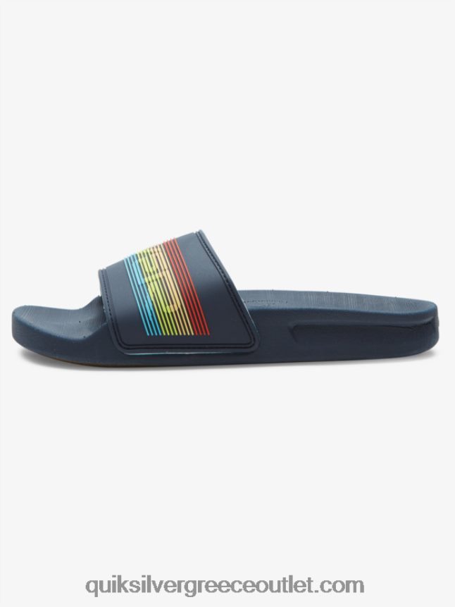 Σανδάλια 8-16 rivi wordmark slide Quiksilver αγόρια 66LP842162 μπλε 2