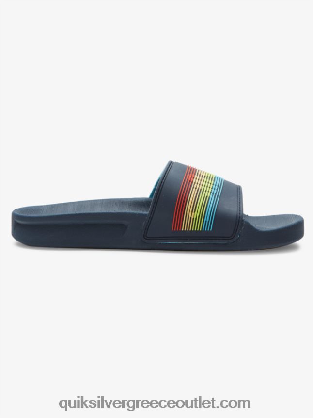 Σανδάλια 8-16 rivi wordmark slide Quiksilver αγόρια 66LP842162 μπλε 2