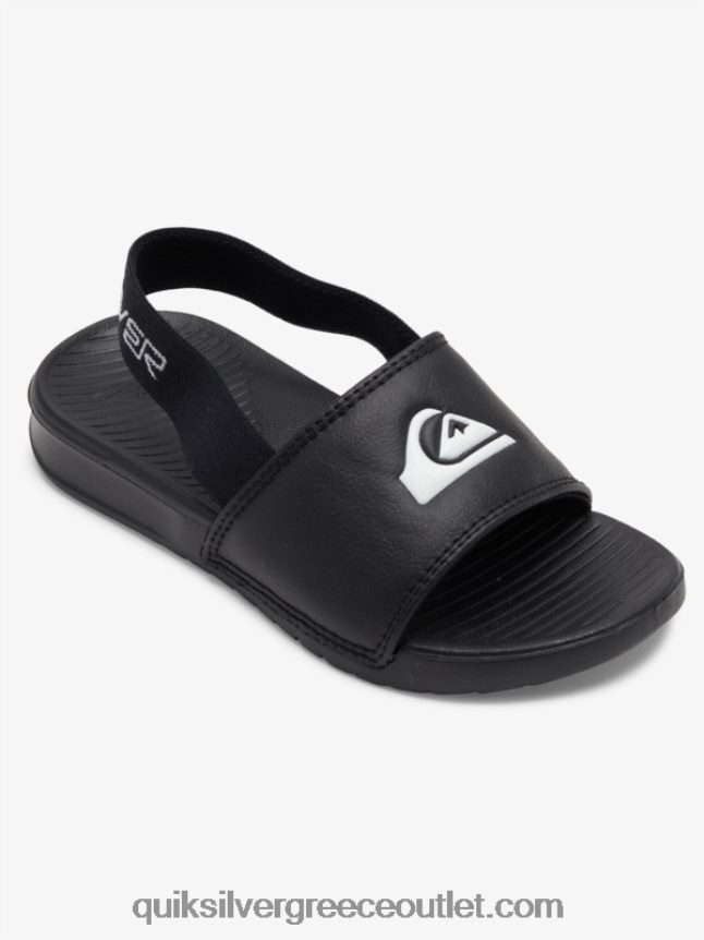 φωτεινά σανδάλια ακτή Quiksilver αγόρια 66LP842163 μαύρο άσπρο