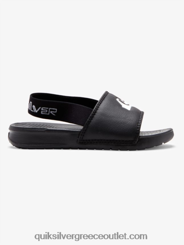 φωτεινά σανδάλια ακτή Quiksilver αγόρια 66LP842163 μαύρο άσπρο