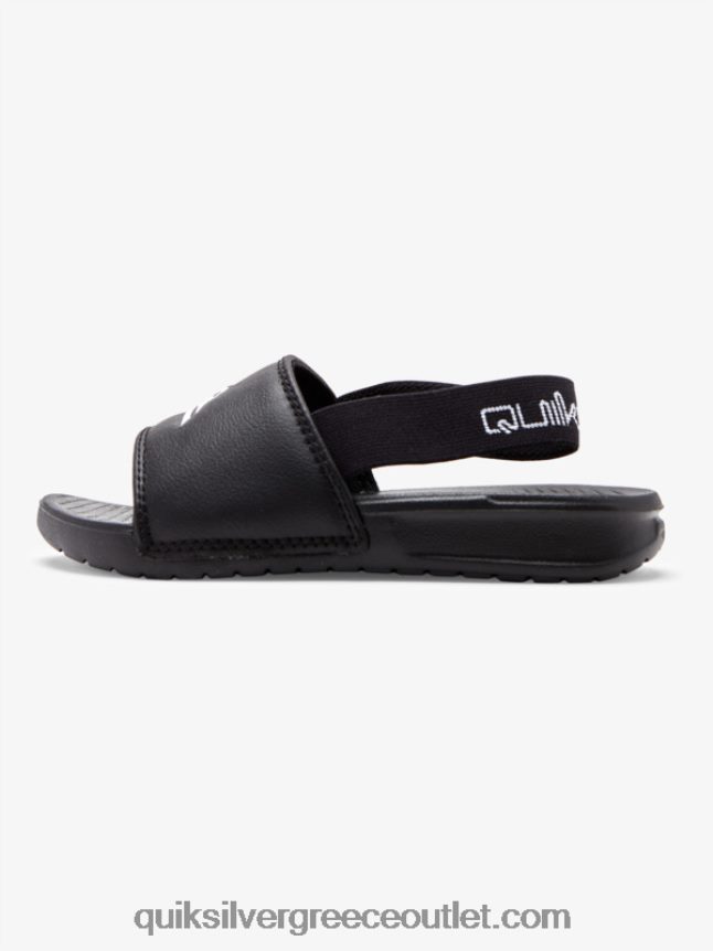 φωτεινά σανδάλια ακτή Quiksilver αγόρια 66LP842163 μαύρο άσπρο