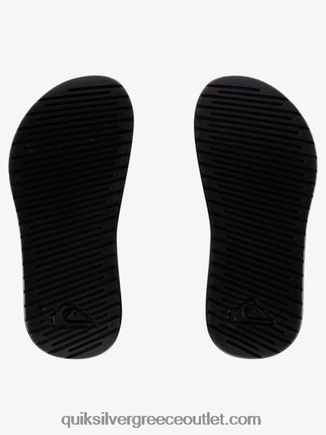 φωτεινά σανδάλια ακτή Quiksilver αγόρια 66LP842163 μαύρο άσπρο