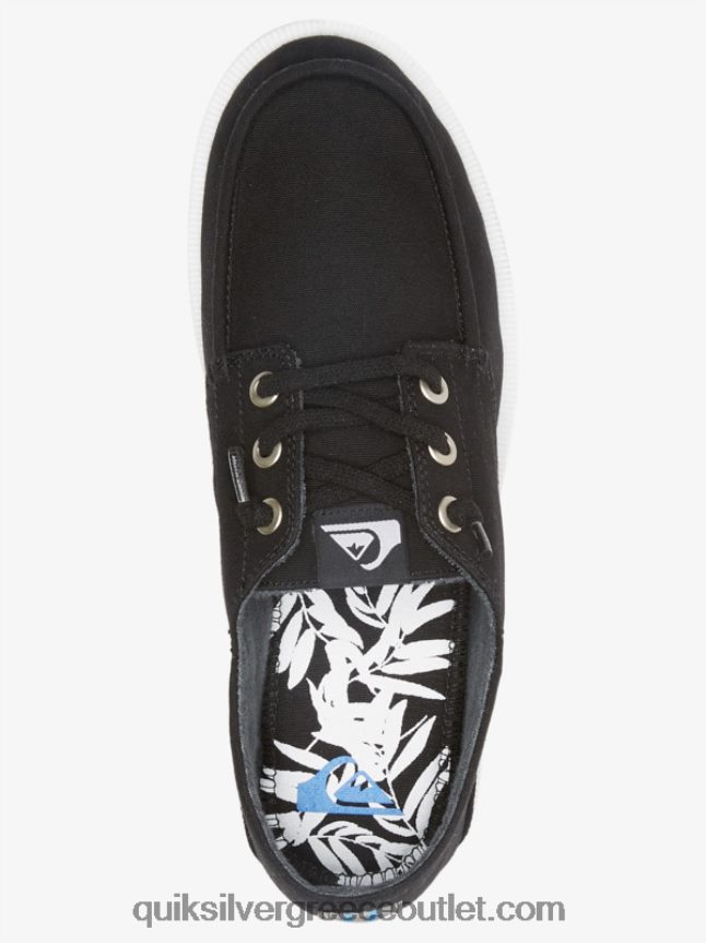 λιμάνι βυθοκορημένα παπούτσια Quiksilver άνδρες 66LP841884 μαύρο άσπρο