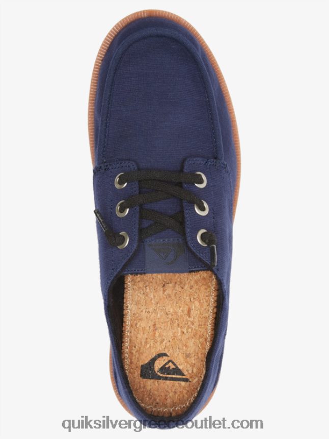 λιμάνι βυθοκορημένα παπούτσια Quiksilver άνδρες 66LP841885 μπλε/καφέ