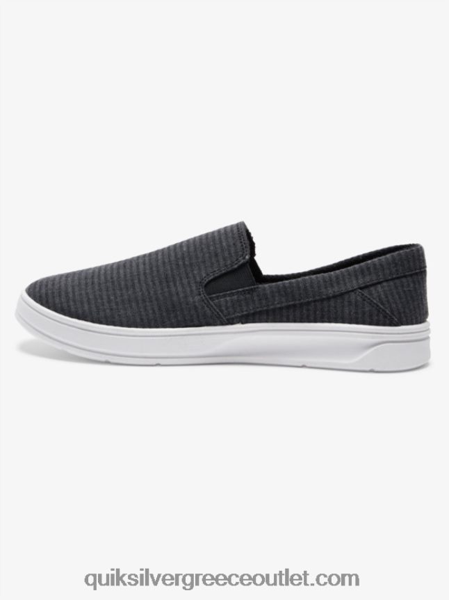 slip-on παπούτσια λιμάνι λιμάνι Quiksilver άνδρες 66LP841288 μαύρος