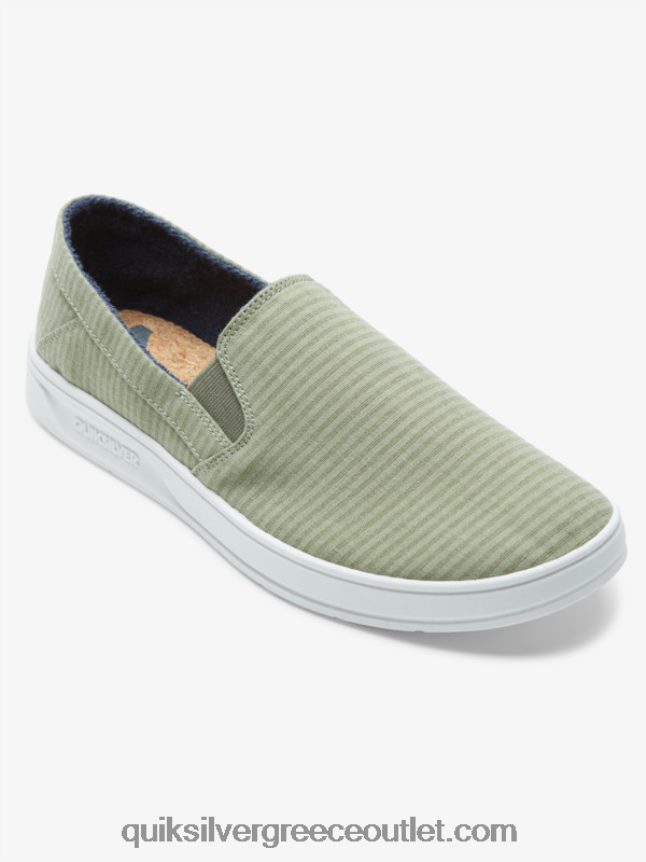 slip-on παπούτσια λιμάνι λιμάνι Quiksilver άνδρες 66LP841289 πράσινο 1