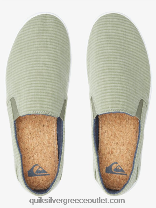 slip-on παπούτσια λιμάνι λιμάνι Quiksilver άνδρες 66LP841289 πράσινο 1