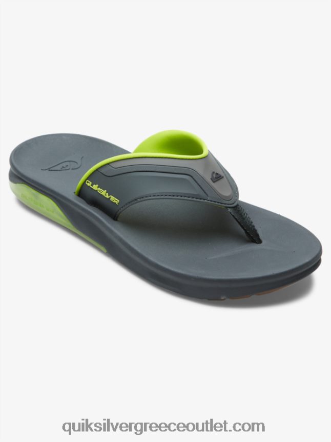 μεθοδικά σανδάλια αποκατάστασης Quiksilver άνδρες 66LP841083 γκρι/μαύρο/πράσινο