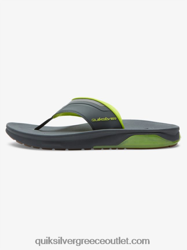 μεθοδικά σανδάλια αποκατάστασης Quiksilver άνδρες 66LP841083 γκρι/μαύρο/πράσινο