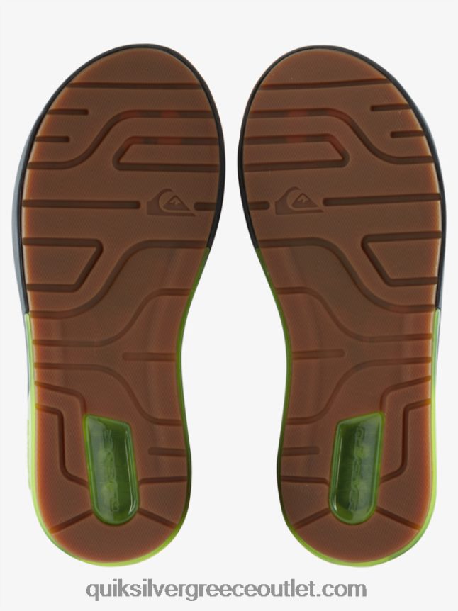 μεθοδικά σανδάλια αποκατάστασης Quiksilver άνδρες 66LP841083 γκρι/μαύρο/πράσινο
