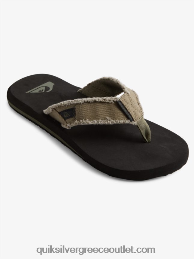 σανδάλια μαϊμού αβύσσου Quiksilver άνδρες 66LP841292 πράσινο/μαύρο/καφέ