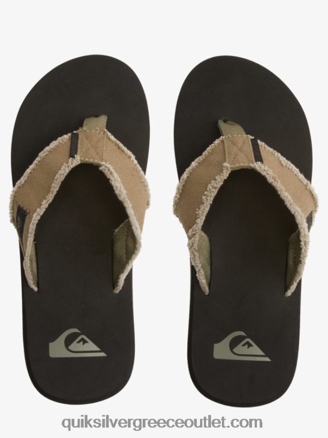 σανδάλια μαϊμού αβύσσου Quiksilver άνδρες 66LP841292 πράσινο/μαύρο/καφέ