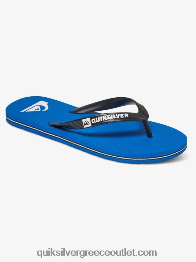 σαγιονάρες μολοκάι Quiksilver άνδρες 66LP841589 Μαύρο μπλε
