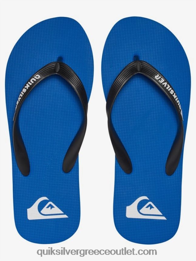 σαγιονάρες μολοκάι Quiksilver άνδρες 66LP841589 Μαύρο μπλε