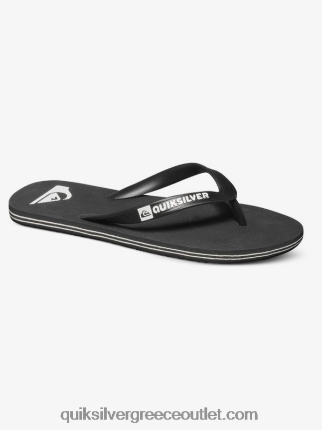 σαγιονάρες μολοκάι Quiksilver άνδρες 66LP841591 μαύρο άσπρο