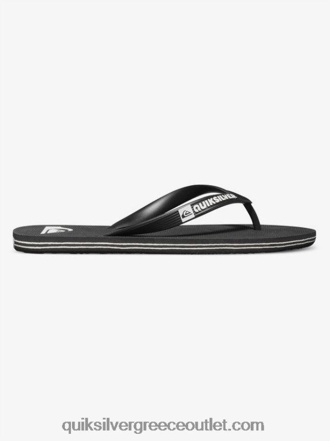 σαγιονάρες μολοκάι Quiksilver άνδρες 66LP841591 μαύρο άσπρο