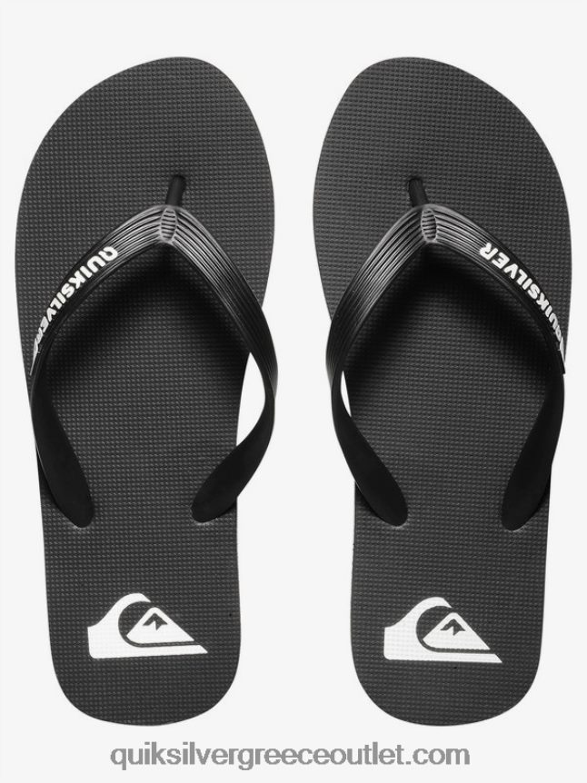 σαγιονάρες μολοκάι Quiksilver άνδρες 66LP841591 μαύρο άσπρο