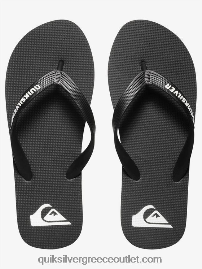 σαγιονάρες μολοκάι Quiksilver άνδρες 66LP841591 μαύρο άσπρο