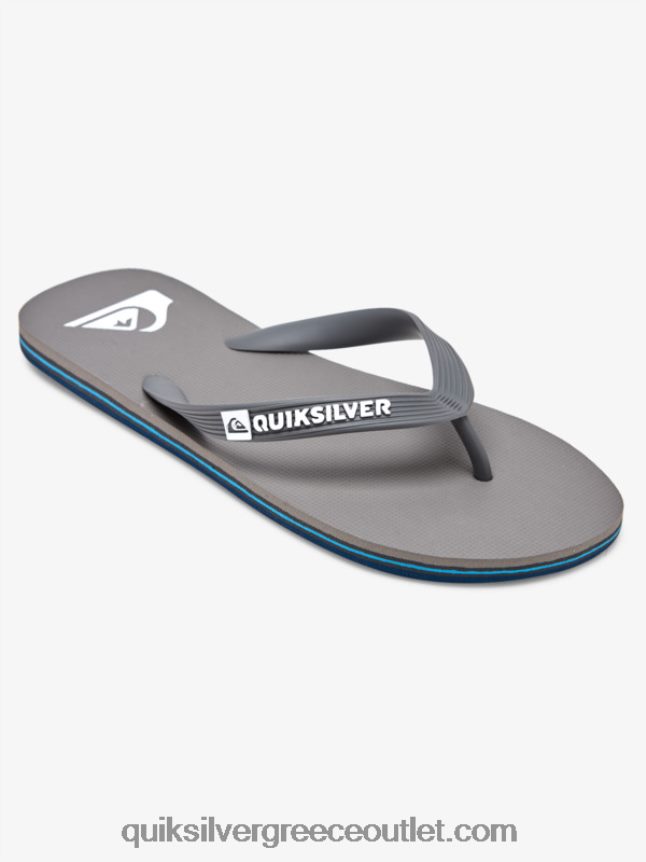 σαγιονάρες μολοκάι Quiksilver άνδρες 66LP841592 γκρι 3