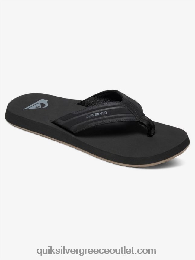 σανδάλια με κλειδί μαϊμού Quiksilver άνδρες 66LP841644 μαύρο καφέ