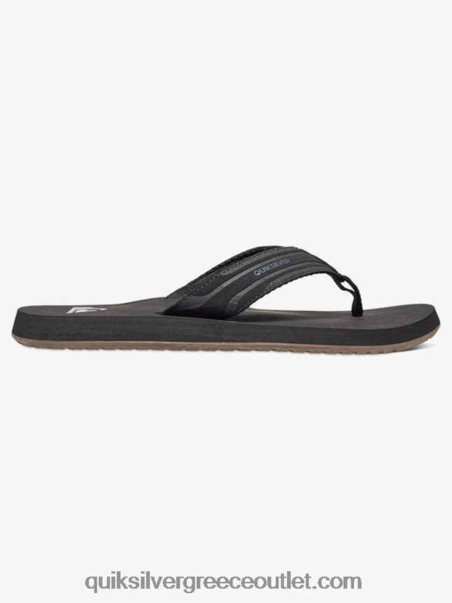 σανδάλια με κλειδί μαϊμού Quiksilver άνδρες 66LP841644 μαύρο καφέ