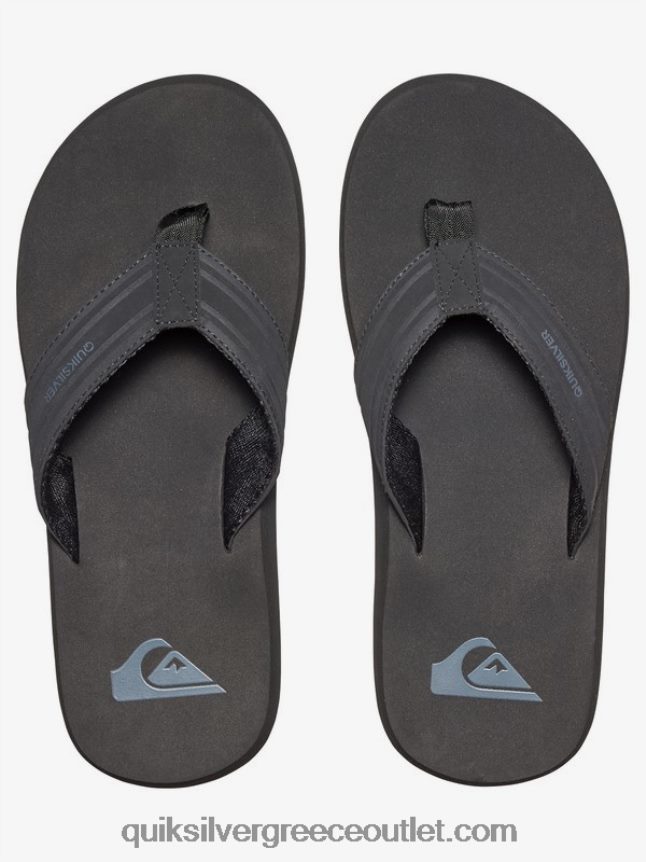 σανδάλια με κλειδί μαϊμού Quiksilver άνδρες 66LP841644 μαύρο καφέ