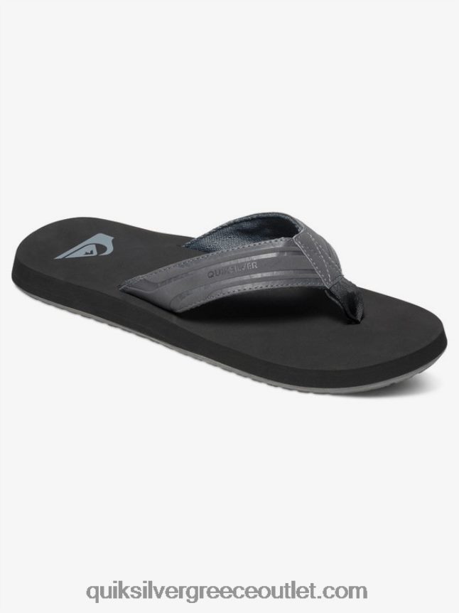 σανδάλια με κλειδί μαϊμού Quiksilver άνδρες 66LP841645 γκρι/μαύρο