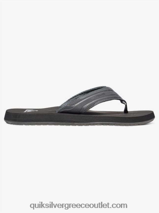 σανδάλια με κλειδί μαϊμού Quiksilver άνδρες 66LP841645 γκρι/μαύρο