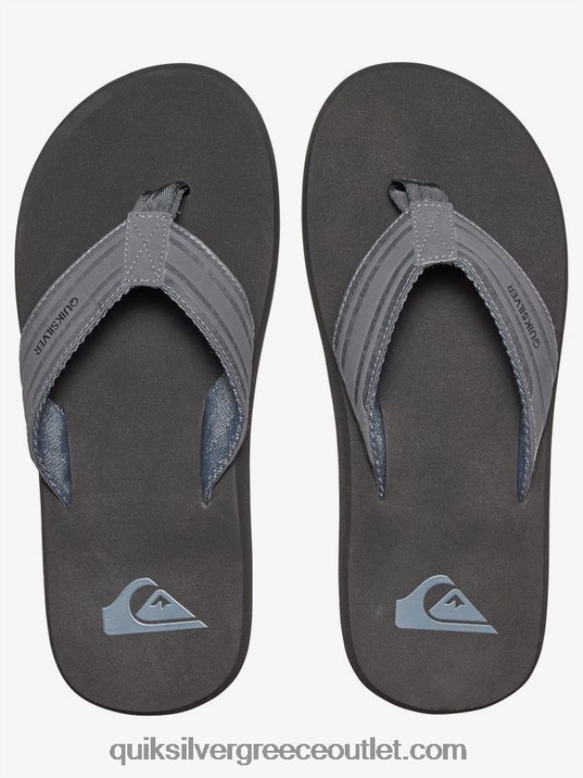 σανδάλια με κλειδί μαϊμού Quiksilver άνδρες 66LP841645 γκρι/μαύρο