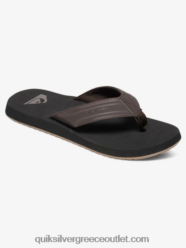 σανδάλια με κλειδί μαϊμού Quiksilver άνδρες 66LP841646 καφέ/μαύρο