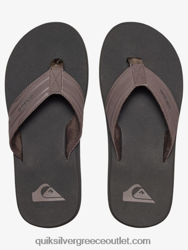 σανδάλια με κλειδί μαϊμού Quiksilver άνδρες 66LP841646 καφέ/μαύρο