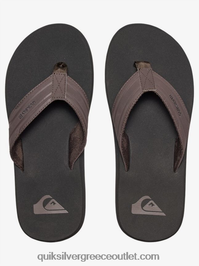 σανδάλια με κλειδί μαϊμού Quiksilver άνδρες 66LP841646 καφέ/μαύρο