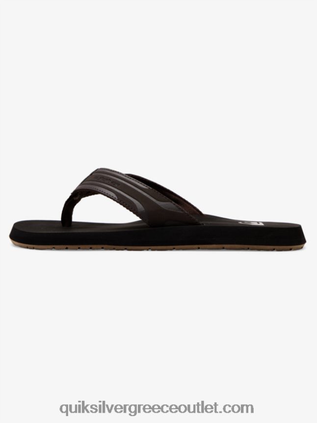 σανδάλια με κλειδί μαϊμού Quiksilver άνδρες 66LP841646 καφέ/μαύρο