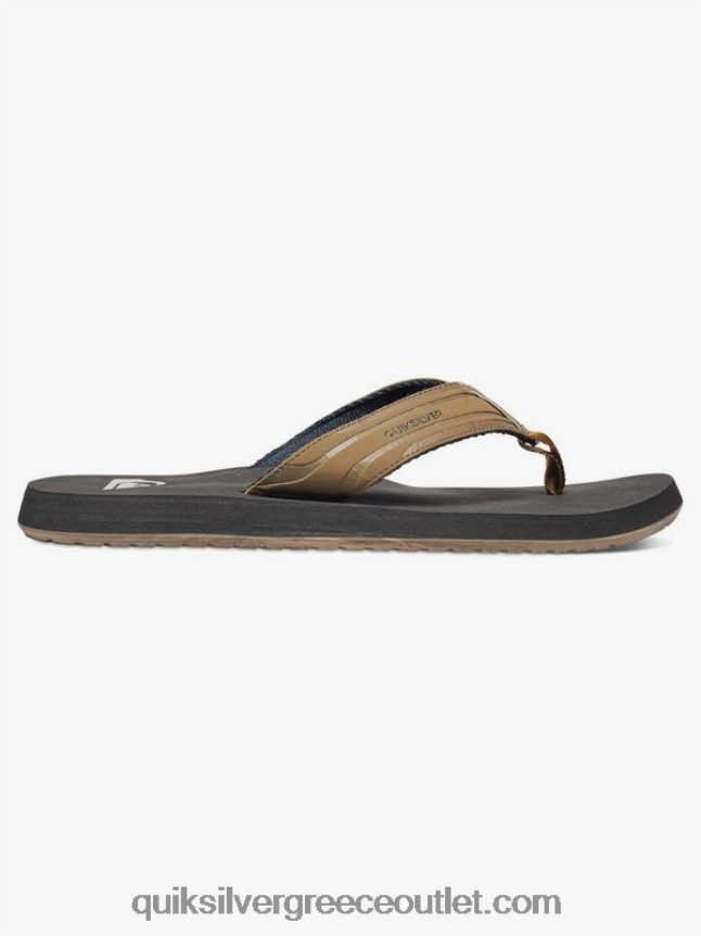 σανδάλια με κλειδί μαϊμού Quiksilver άνδρες 66LP841647 μαύρισμα - στερεό