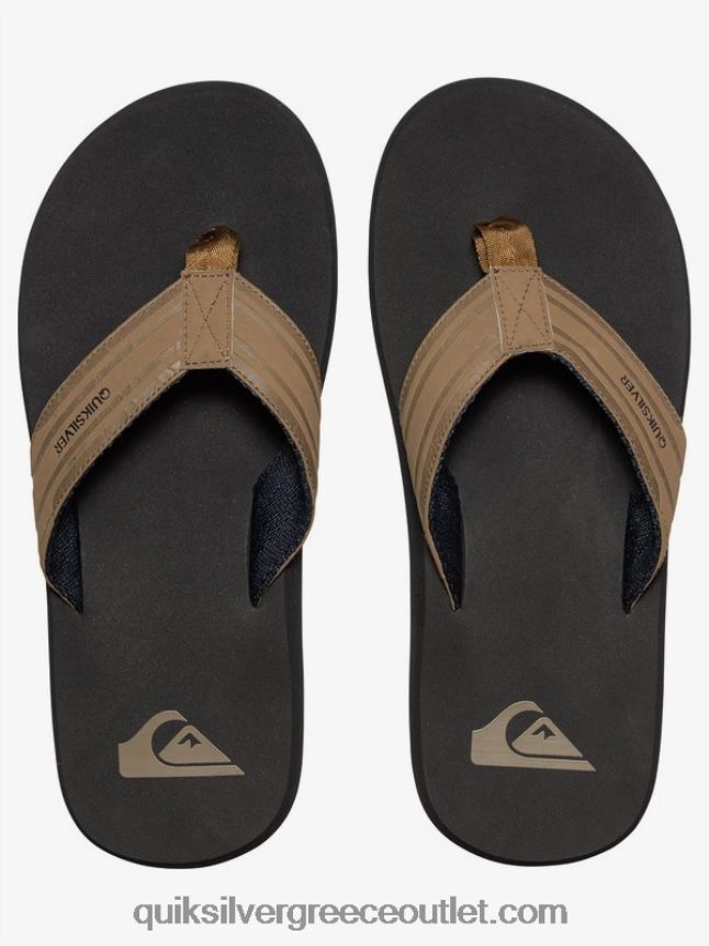 σανδάλια με κλειδί μαϊμού Quiksilver άνδρες 66LP841647 μαύρισμα - στερεό